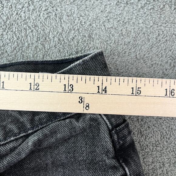 Vintage Tommy Hilfiger Jeans Womens 10 Black Denim Straight High Rise 90s Y2K - Picture 12 of 13